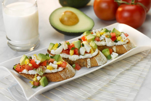 Avocado Breakfast Bruschetta