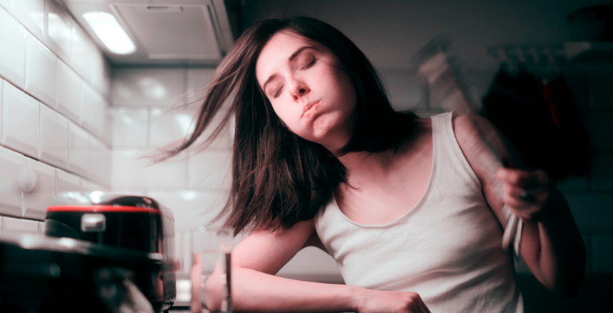 Woman feeling too warm - hormonal imbalance